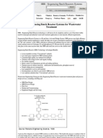 SBR - Sequencing Batch Reactor Systems For Wastewater Treatment