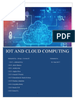 Iot and Cloud Computing