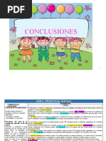 CONCLUSION Descriptivas 5 Años