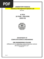 Lab Manual Dbms