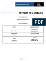 Auditoría reporte incumplimientos