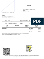 Fatura detalhada para serviços postais