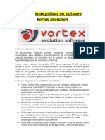 Sistema de Pólizas en Software Vortex Evolution