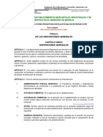 Reglamento de Establecimientos Mercantiles, Industriales y de Servicio en El Municipio de Morelia 25-11-20