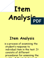 Item Analysis