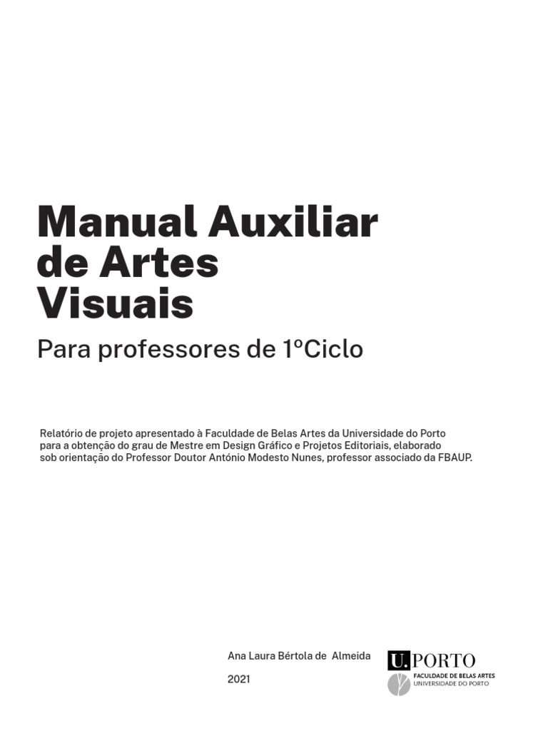 Manual de Artes Visuais para Professores | PDF | Aprendizado | Criatividade