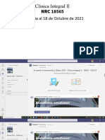 Clinica de Estomatología Integral II NRC 18565 Semestre Evidencias