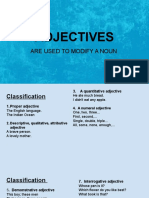 ADJECTIVES Classification