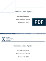 Numerical Linear Algebra Lectures