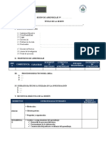 Esquema Sesion Aprendizaje - Investigacion