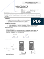 Práctica - 02 - Diodo Semicondctor