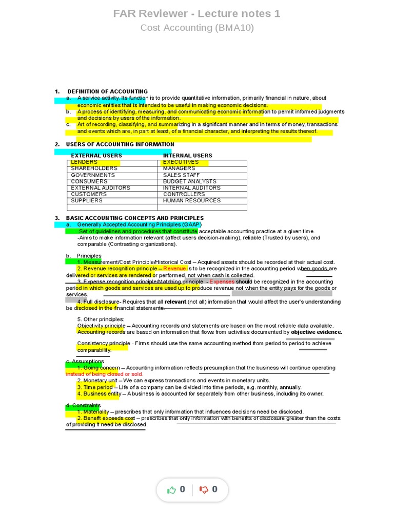 Cost Accounting Basics and Principles | PDF | Debits And Credits | Expense