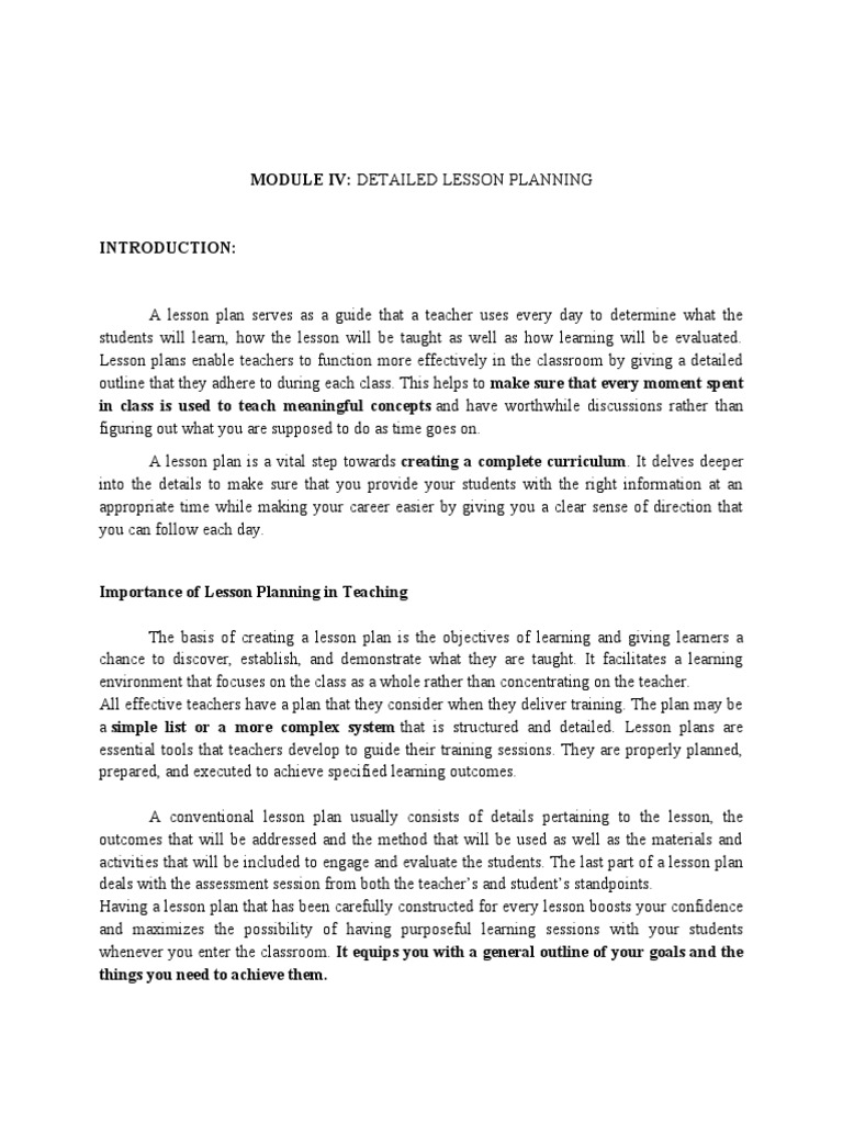 Lesson Planning & Bloom's Taxonomy | PDF | Teaching Method ...