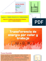 CAP 6 PRIMER PRINCIPIO DE TERMODINÁMICA. Parte 3 Trabajo en Procesos Físicos