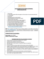 Requisitos de Ingreso de Personal - MIRADOR MIC-MPG PERU