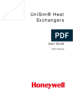 UniSim Heat Exchangers User Guide