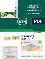 Conceptos básicos de corriente eléctrica, resistencia y fuerza electromotriz (fem