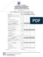 Health Rating Sheet