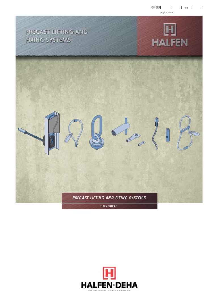 Precast Concrete Lifting Systems Guide | PDF | Precast Concrete | Screw