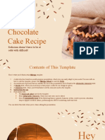 Chocolate Cake Recipe by Slidesgo