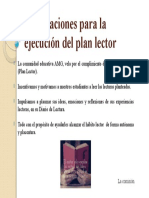 Orientaciones para La Ejecución Del Plan Lector