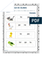 JUEGO DE SILABAS