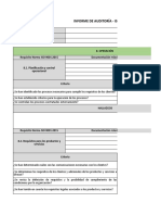 Formato Auditoría ISO 90012015