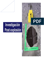 Investigación post explosión: recopilación de evidencia física