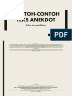 Contoh-Contoh Teks Anekdot
