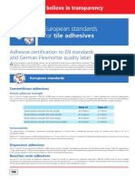 European Standards For Tile Adhesives