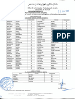 Résultat Definitif de Gestionnaire de Stagiaires en Formation (RH 221-2020)