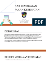 Kelompok 1 - Dasar Pembuatan Kebijakan Kesehatan New