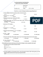 Soal UH Matematika Kelas 5 (Pecahan 22-23)