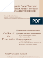 Valuing Impacts From Observed Behavior-Indirect Method - Asset Valuation