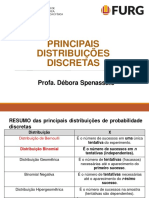 Distribuições discretas para