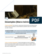 Desempleo (Marco Terico)