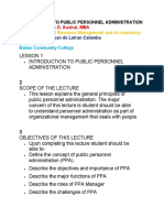 Introduction To Public Personnel Administration - CH.01