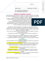 Relación de Oxidación y Corrosión