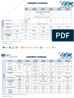 Semanal cardápio