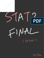 Stat II Final - SA2001