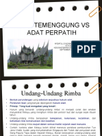 Adat Temenggung Dan Adat Perpatih