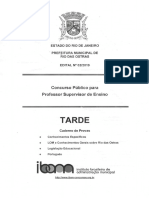 Ibam Prova Rio Das Ostras Supervisor de Ensino 2019