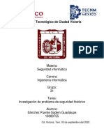 Investigación de Problema de Seguridad Histórico