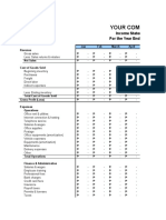 Income Statement - Monthly