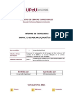 INFORME de Impacto Esperanza Perú Si Lee 2021