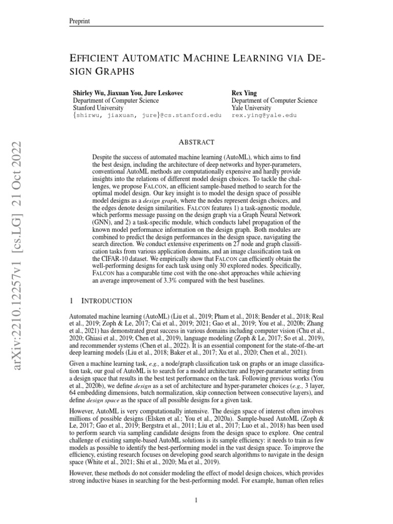 E A M L D G Fficient Utomatic Achine Earning Via E Sign Raphs PDF Sampling (Statistics