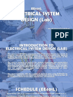 0 Introduction To Electrical System Design (Lab)