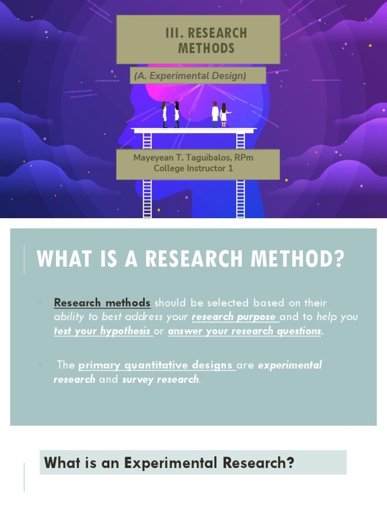 III. Experimental Research | PDF | Validity (Statistics) | Experiment