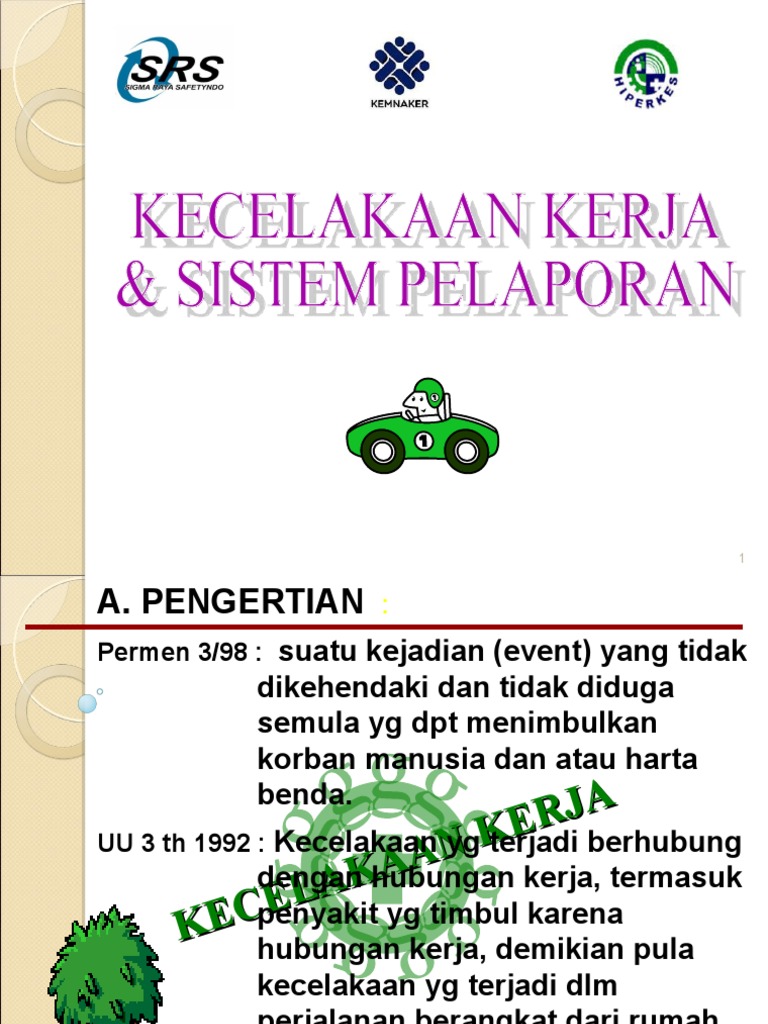 Kecelakaan Kerja Sistem Pelaporan Pdf
