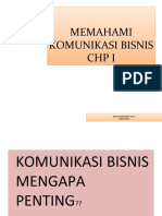 MEMAHAMI KOMUNIKASI BISNIS